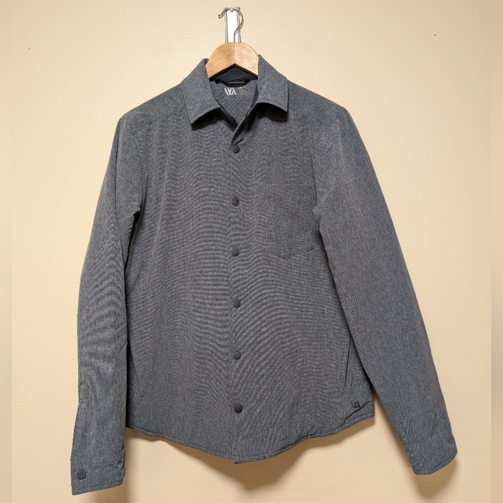 RVCA Men’s Button-Up Jacket – Blue Heather – Size Small
